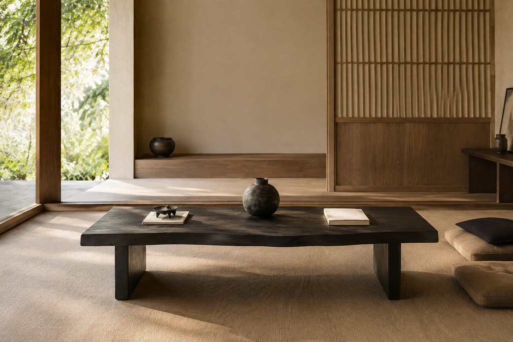 Enso table basse en bois noir — 2