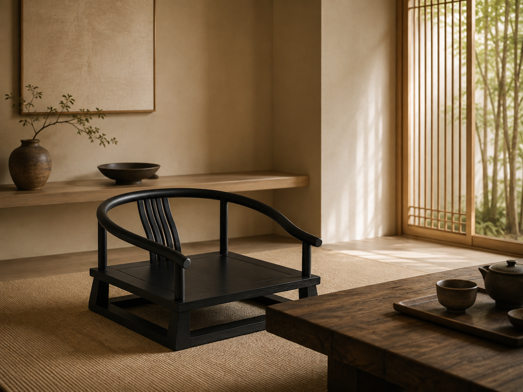 Kanso chaise japonaise en bois — 3